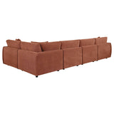 Elysia Coral 5-piece Chenille Upholstered Modular Sectional Sofa by Coaster at Eve Furniture