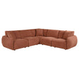 Elysia Coral 5-piece Chenille Upholstered Modular Sectional Sofa by Coaster at Eve Furniture