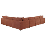 Elysia Coral 6-piece Chenille Upholstered Modular Sectional Sofa by Coaster at Eve Furniture