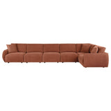 Elysia Coral 6-piece Chenille Upholstered Modular Sectional Sofa by Coaster at Eve Furniture