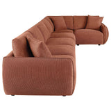 Elysia Coral 6-piece Chenille Upholstered Modular Sectional Sofa by Coaster at Eve Furniture