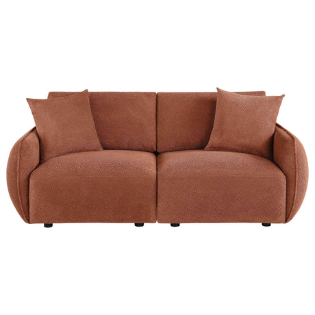 Elysia Coral Chenille Upholstered Modular Lounge Loveseat by Coaster at Eve Furniture