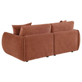 Elysia Coral Chenille Upholstered Modular Lounge Loveseat by Coaster at Eve Furniture