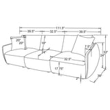 Elysia Coral Chenille Upholstered Modular Lounge Sofa by Coaster at Eve Furniture
