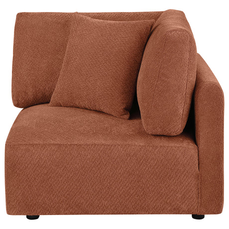 Elysia Coral Fabric Upholstered Modular Corner Chair by Coaster at Eve Furniture