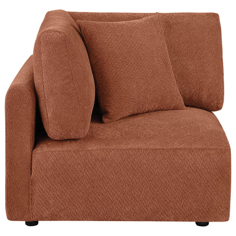 Elysia Coral Fabric Upholstered Modular Corner Chair by Coaster at Eve Furniture