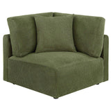 Elysia Green 5-piece Chenille Upholstered Modular Sectional Sofa by Coaster at Eve Furniture