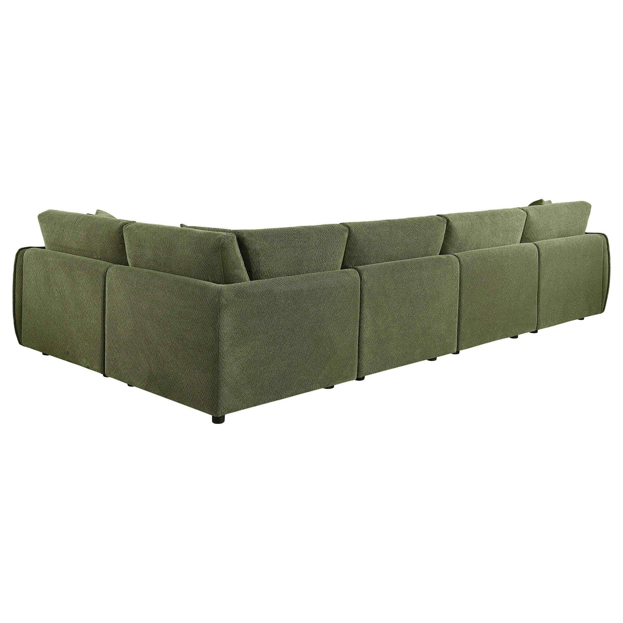 Elysia Green 5-piece Chenille Upholstered Modular Sectional Sofa by Coaster at Eve Furniture