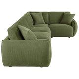 Elysia Green 5-piece Chenille Upholstered Modular Sectional Sofa by Coaster at Eve Furniture