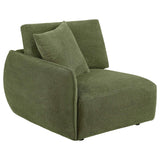 Elysia Green 6-piece Chenille Upholstered Modular Sectional Sofa by Coaster at Eve Furniture
