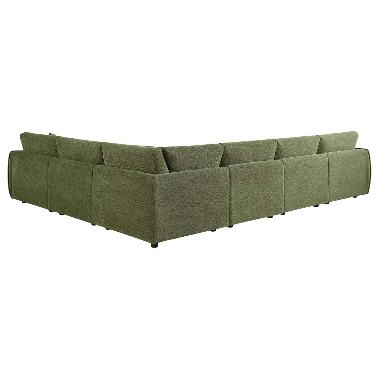 Elysia Green 6-piece Chenille Upholstered Modular Sectional Sofa by Coaster at Eve Furniture