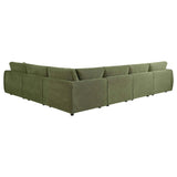 Elysia Green 6-piece Chenille Upholstered Modular Sectional Sofa by Coaster at Eve Furniture