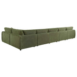 Elysia Green 6-piece Chenille Upholstered Modular Sectional Sofa by Coaster at Eve Furniture