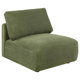 Elysia Green 6-piece Chenille Upholstered Modular Sectional Sofa by Coaster at Eve Furniture
