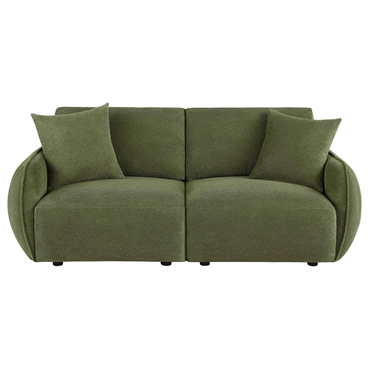 Elysia Green Chenille Upholstered Modular Lounge Loveseat by Coaster at Eve Furniture