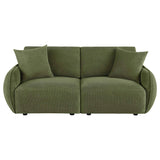 Elysia Green Chenille Upholstered Modular Lounge Loveseat by Coaster at Eve Furniture