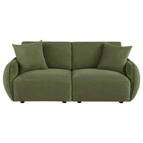 Elysia Green Chenille Upholstered Modular Lounge Loveseat by Coaster at Eve Furniture