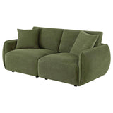 Elysia Green Chenille Upholstered Modular Lounge Loveseat by Coaster at Eve Furniture