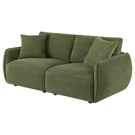 Elysia Green Chenille Upholstered Modular Lounge Loveseat by Coaster at Eve Furniture