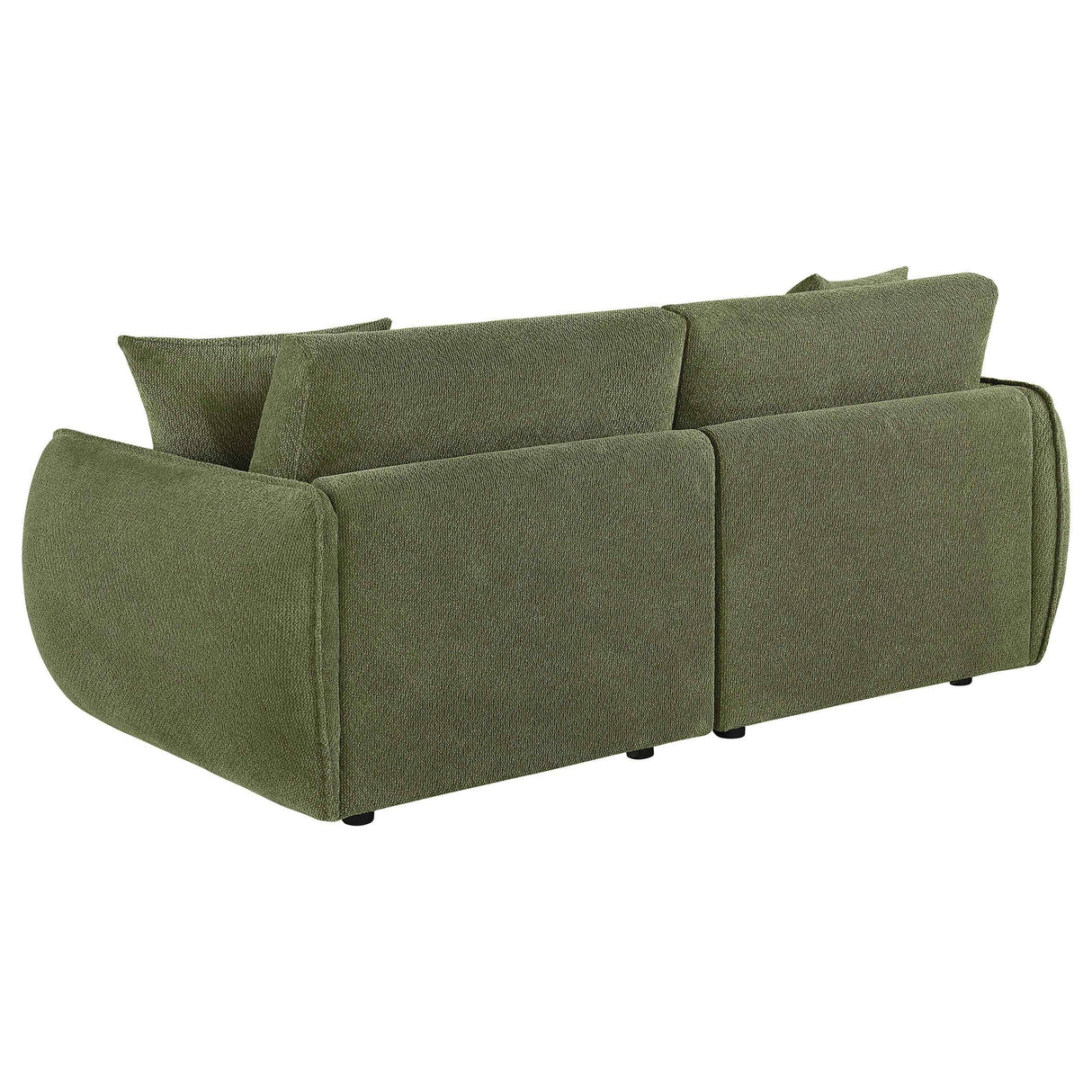 Elysia Green Chenille Upholstered Modular Lounge Loveseat by Coaster at Eve Furniture