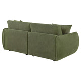 Elysia Green Chenille Upholstered Modular Lounge Loveseat by Coaster at Eve Furniture