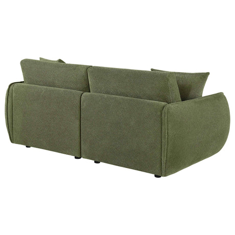 Elysia Green Chenille Upholstered Modular Lounge Loveseat by Coaster at Eve Furniture