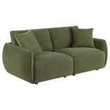 Elysia Green Chenille Upholstered Modular Lounge Loveseat by Coaster at Eve Furniture