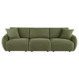 Elysia Green Chenille Upholstered Modular Lounge Sofa by Coaster at Eve Furniture