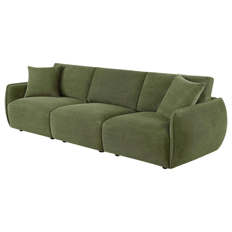Elysia Green Chenille Upholstered Modular Lounge Sofa by Coaster at Eve Furniture