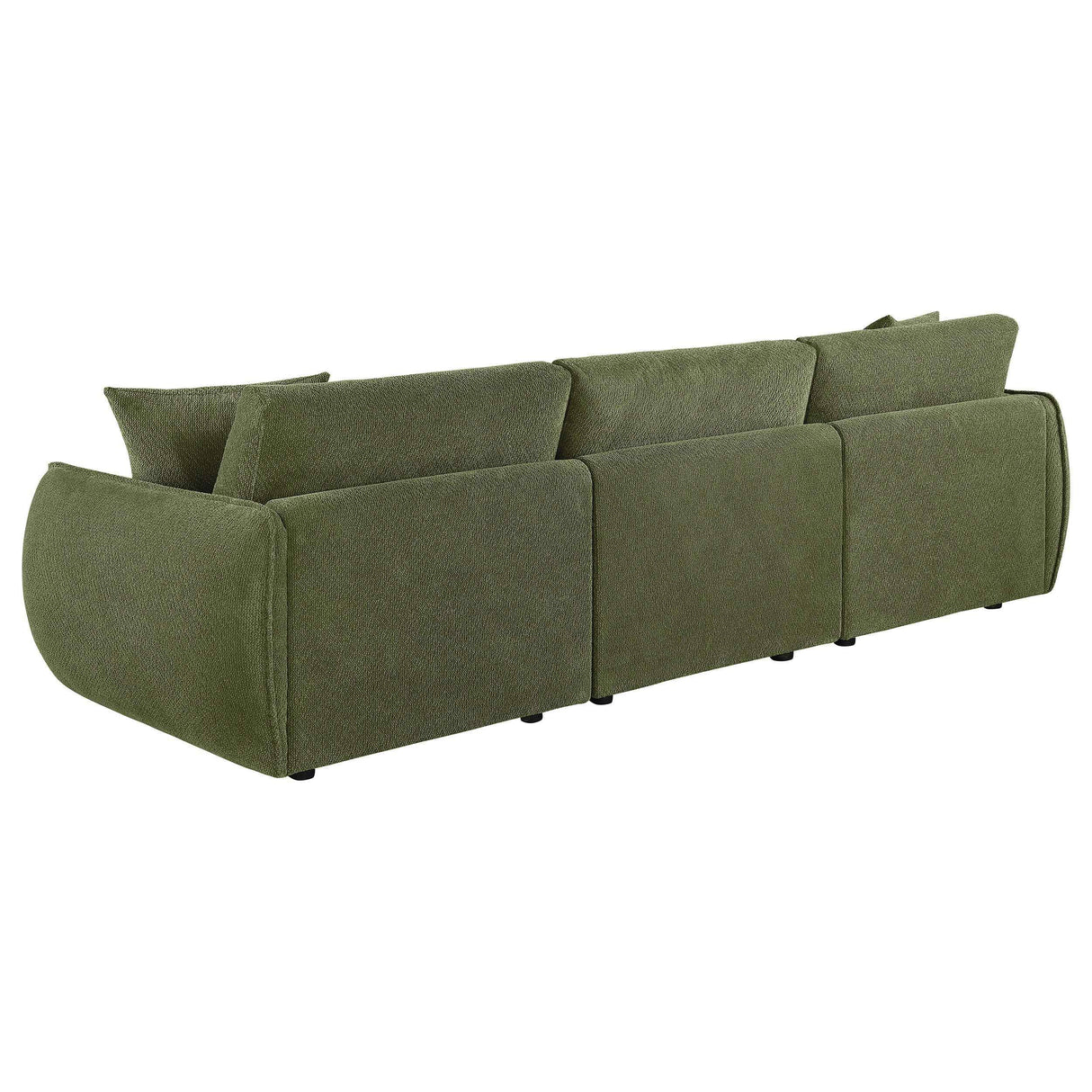 Elysia Green Chenille Upholstered Modular Lounge Sofa by Coaster at Eve Furniture