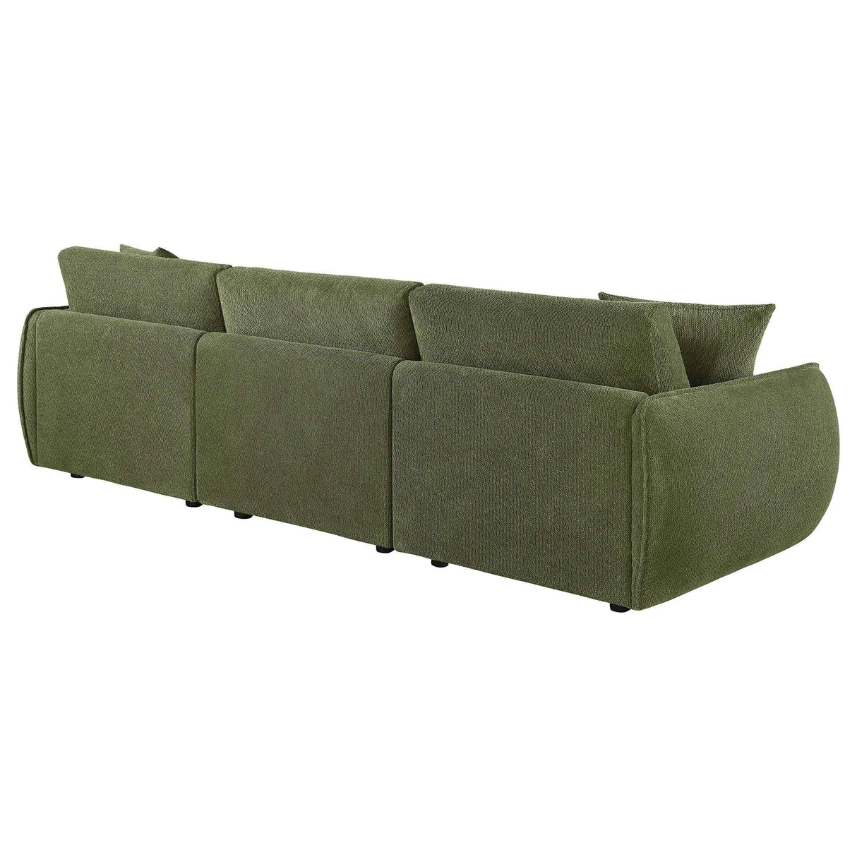 Elysia Green Chenille Upholstered Modular Lounge Sofa by Coaster at Eve Furniture