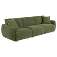 Elysia Green Chenille Upholstered Modular Lounge Sofa by Coaster at Eve Furniture