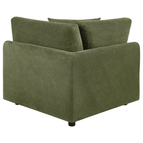Elysia Green Fabric Upholstered Modular Corner Chair by Coaster at Eve Furniture