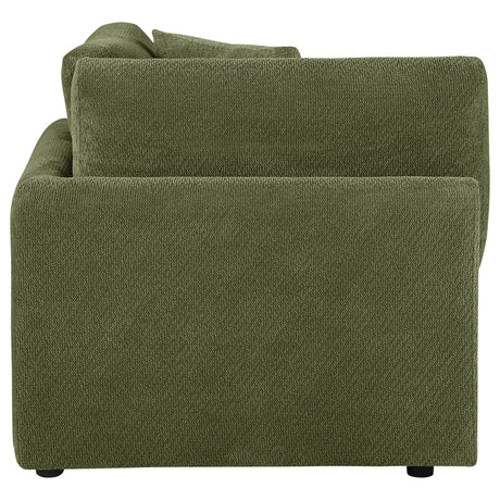 Elysia Green Fabric Upholstered Modular Corner Chair by Coaster at Eve Furniture