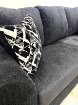 Elysian Black Sofa & Loveseat by Happy Homes at Eve Furniture