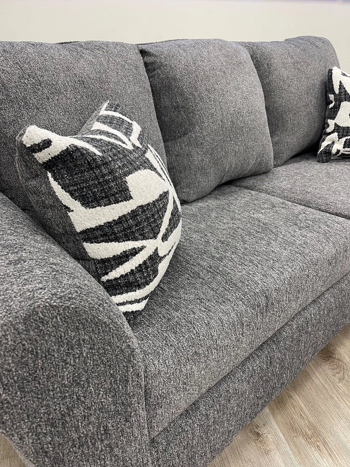 Elysian Gray Sofa & Loveseat by Happy Homes at Eve Furniture