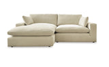 Elyza Linen 2-Piece Left Arm Facing Chaise Sectional by Ashley at Eve Furniture