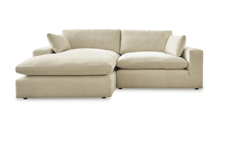 Elyza Linen 2-Piece Left Arm Facing Chaise Sectional by Ashley at Eve Furniture