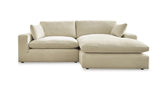 Elyza Linen 2-Piece Right Arm Facing Chaise Sectional by Ashley at Eve Furniture