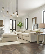 Elyza Linen 3-Piece Left Arm Facing Chaise Sectional by Ashley at Eve Furniture