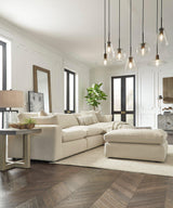 Elyza Linen 3-Piece Right Arm Facing Chaise Sectional by Ashley at Eve Furniture