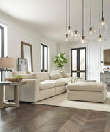 Elyza Linen 3-Piece Right Arm Facing (RAF) Chaise Sectional by Ashley at Eve Furniture