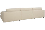 Elyza Linen 3-Piece Right Arm Facing (RAF) Chaise Sectional by Ashley at Eve Furniture