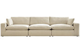 Elyza Linen 3-Piece Sectional Sofa by Ashley at Eve Furniture