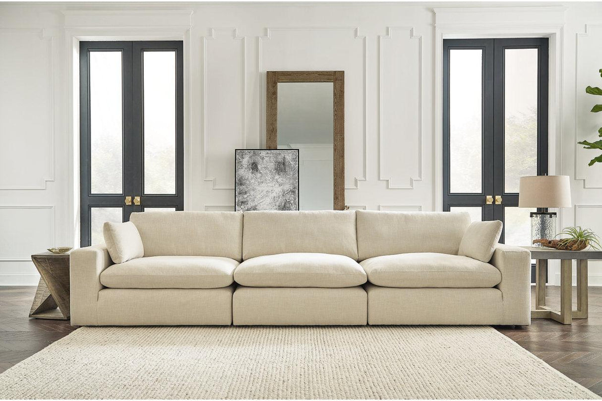 Elyza Linen 3-Piece Sectional Sofa by Ashley at Eve Furniture
