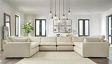 Elyza Linen 8-Piece Chaise Sectional by Ashley at Eve Furniture