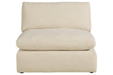 Elyza Linen Armless Chair by Ashley at Eve Furniture