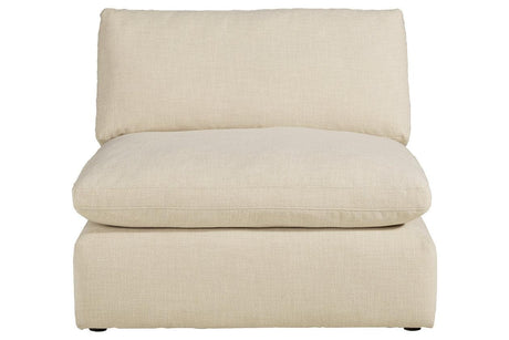 Elyza Linen Armless Chair by Ashley at Eve Furniture