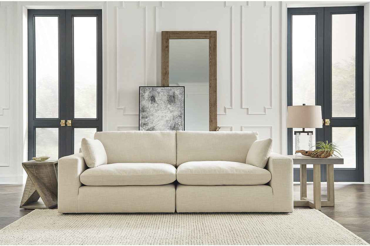 Elyza Linen Modular Sofa & Loveseat by Ashley at Eve Furniture