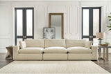 Elyza Linen Modular Sofa & Loveseat by Ashley at Eve Furniture
